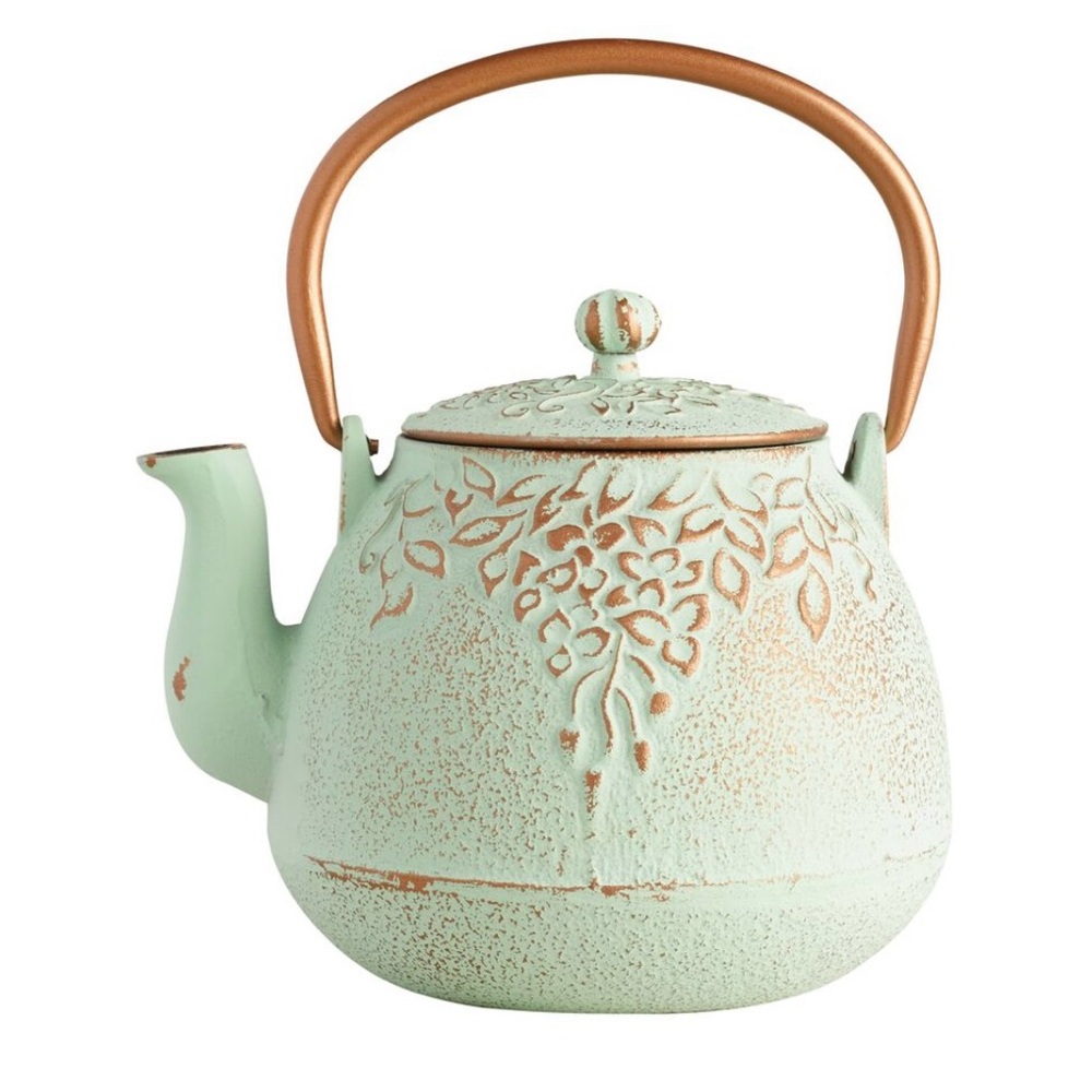 Cast Iron Teapot with Copper Handle